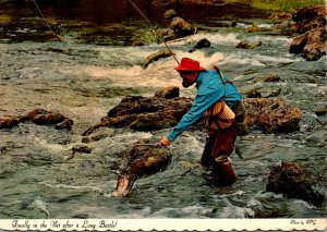 Fishing Finally In The Net After A Long Battle Canada 1973