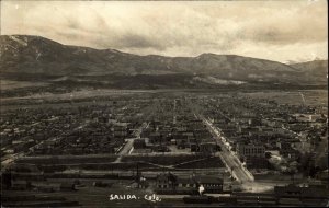 Salida CO Birdseye View c1910 Real Photo Postcard