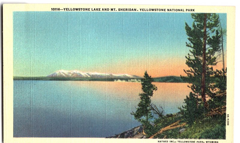 10116-Yellowstone Lake and Mt. Sheridan