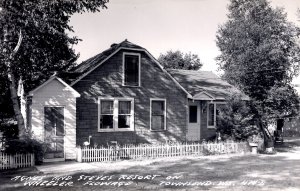 Townsend, Wisconsin - RPPC - Agnes & Steve's Resort of Wheeler Flowage - 1940s