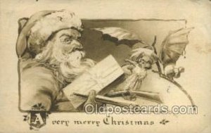 Santa Claus, Christmas 1910 postal used 1910