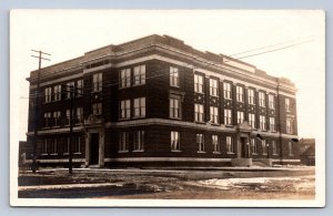 J94/ Newton Kansas RPPC Postcard c1910 Public School Building  29