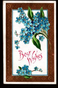 U.S. 1909 Best Wishes Postcard!
