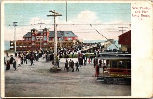 Postcard Pavilion and Pier in Long Beach, California