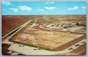 Postcard c1963 Aerial View of Chicago O'Hare International Airport Illinois