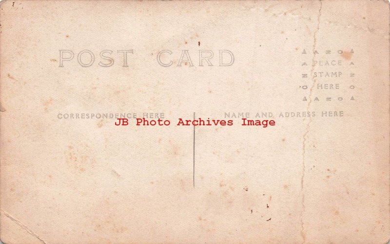 Unknown Location, RPPC, Farmers Sitting on Horse Drawn Hay Wagon