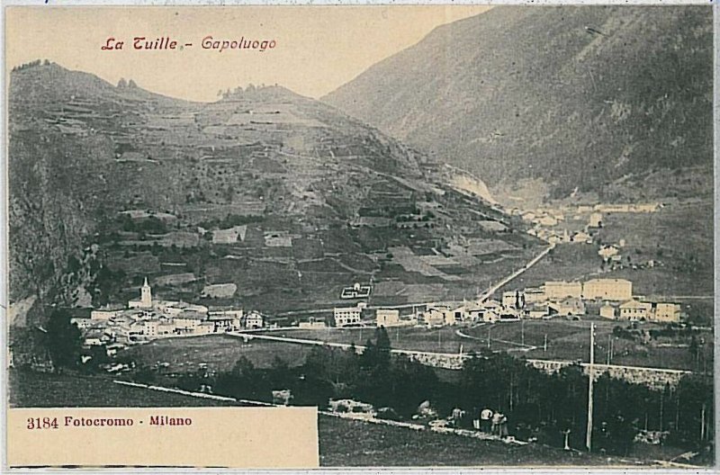 AOSTA province vintage postcard - La Thuile-