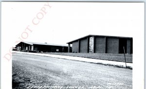 c1950s Adel, IA RPPC Elementary School Real Photo Building Postcard LL Cook A102