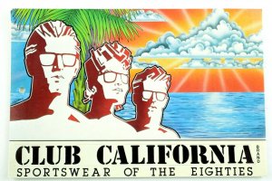 Scarce 1980's Original Club California Brand Sportswear Vintage Postcard &A