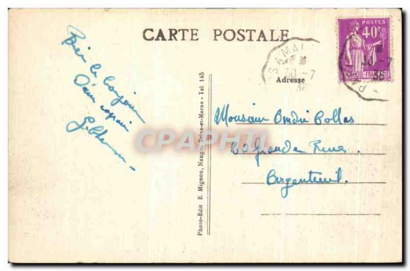 Postcard Old Chartrettes Bords de Seine