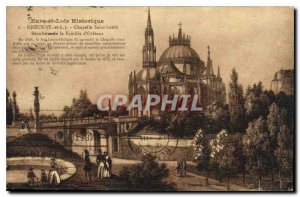 Old Postcard History Dreux Eure et Loir E and L Saint Louis Sepulture Chapel ...