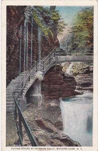 New York Watkins Glen Flying Stairs At Rainbow Falls