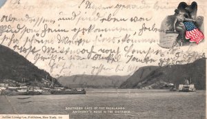 Southern Gate of the Highlands Anthony's Nose in Distance Antique Postcard 1903