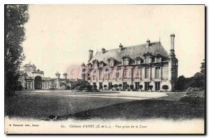 Old Postcard Chateau d'Anet E and L View from the Court