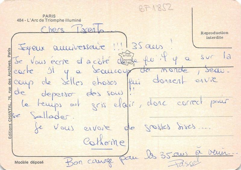 BF1852 paris l arch d triomphe  france