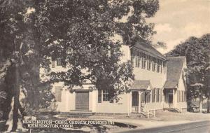 Kensington Connecticut Church Street View Antique Postcard K104288