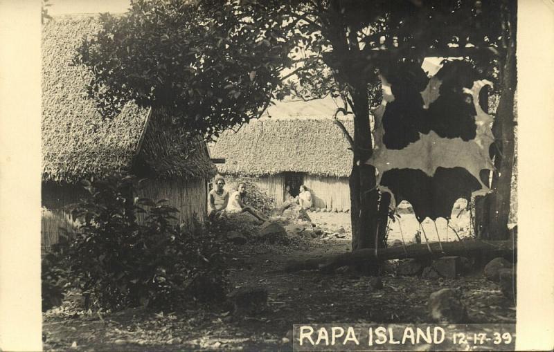 french polynesia, RAPA Island, Byrd Antarctic Expedition III (1939) RPPC (4)