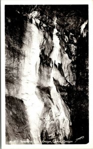 Vtg Yosemite Falls Oregon Caves Oregon OR RPPC Real Photo Sawyers Postcard