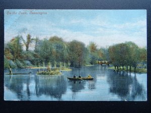 Warwickshire LEAMINGTON Punting on The Leam c1904 Postcard by Valentine