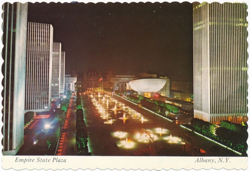 Albany NY, New York - Empire State Plaza at Night