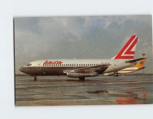 Postcard Boeing B737-215, Lauda Air, Düsseldorf, Germany