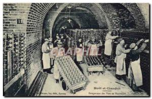 Old Postcard Folklore Wine Harvest Champagne Moet & Chandon bottles of wine s...