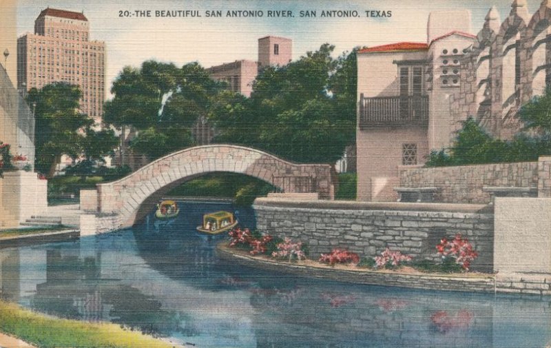 Along the San Antonio River - San Antonio TX, Texas - Linen