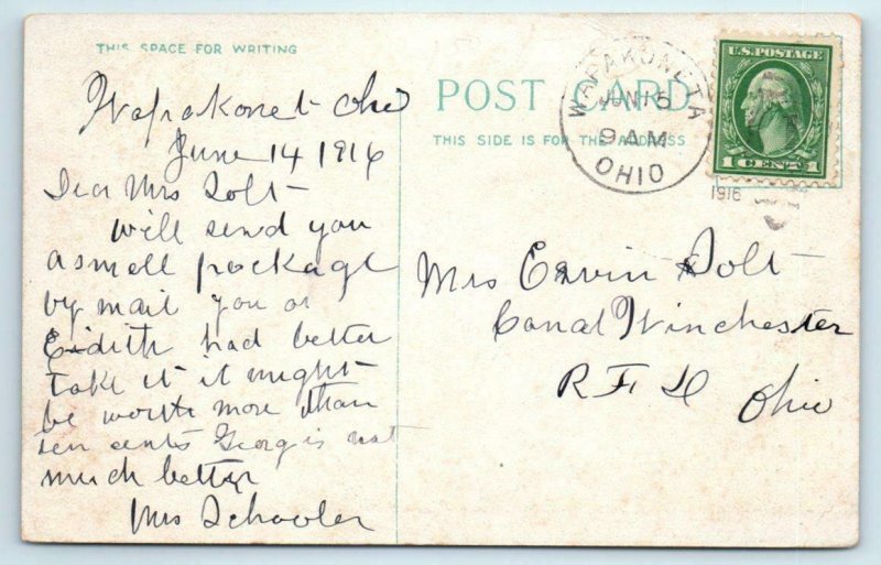 MT. CLEMENS, Michigan MI ~ ELECTRIC PLANT 1916  Macomb County Postcard