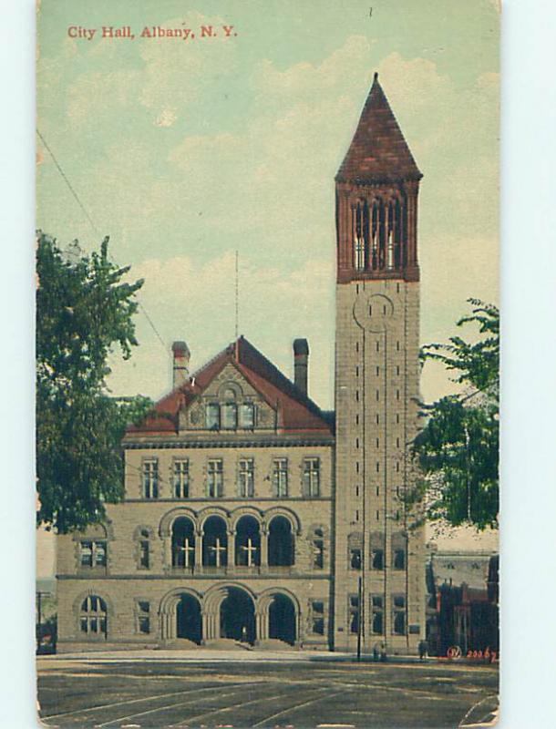 Divided Back CITY HALL SCENE Albany New York NY hs6333