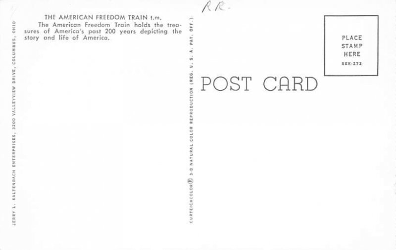 The American Freedom Train Religious Unused 