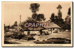 Old Postcard Fromentine special type homes vendee say Bourines