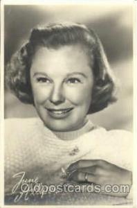 June Allyson, Actress, Movie Star, Postcard Post Card Actor Actress, Movie St...