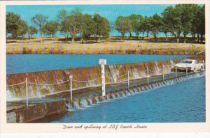 Texas San Antonio Dam and Spillway At L B J Ranch House