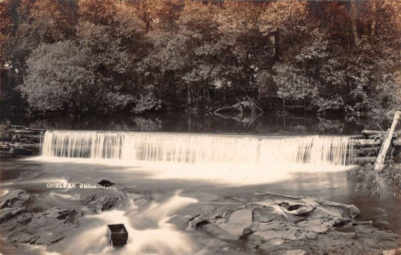 Chelsea Vermont Dam Scenic View Real Photo Vintage Postcard AA45488