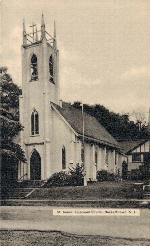 USA New Jersey St. James Episcopal Church Hackettstown Vintage Postcard 08.30