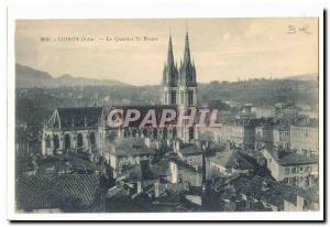 Voiron Old Postcard The Quarter St Bruno