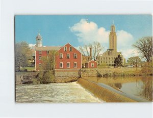 Postcard Slater Mill And City Hall Pawtucket Rhode Island USA