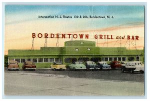 1945 Bordentown Grill and Bar, Bordentown, New Jersey NJ Vintage Postcard