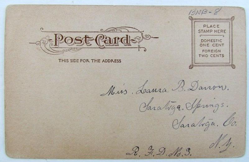 VINTAGE UNDIVIDED POSTCARD DOCK STREET SCHENECTADY NY