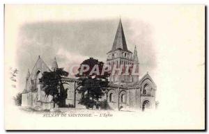 Old Postcard Aulnay De Saintonge L & # 39Eglise