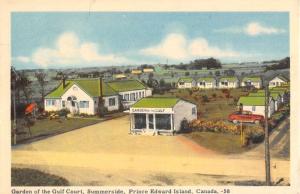 Summerside Prince Edward Island Canada Gulf Court Antique Postcard K95946