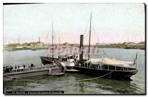 Old Postcard Le Havre the arrival of the boat Trouville