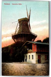 Postcard German Potsdam  Historic Mill of Sanssouci