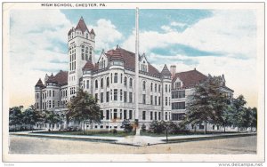 CHESTER, Pennsylvania, PU-1923; High School