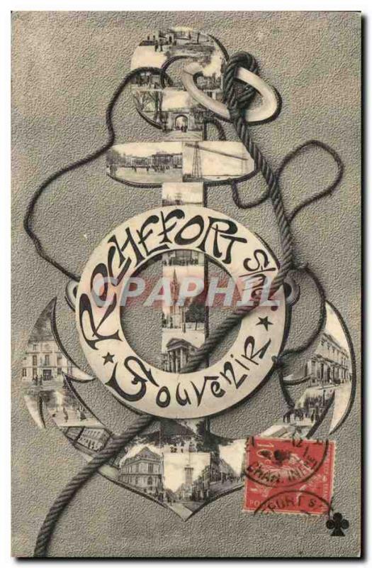 Old Postcard Remembrance Rochefort (anchor)