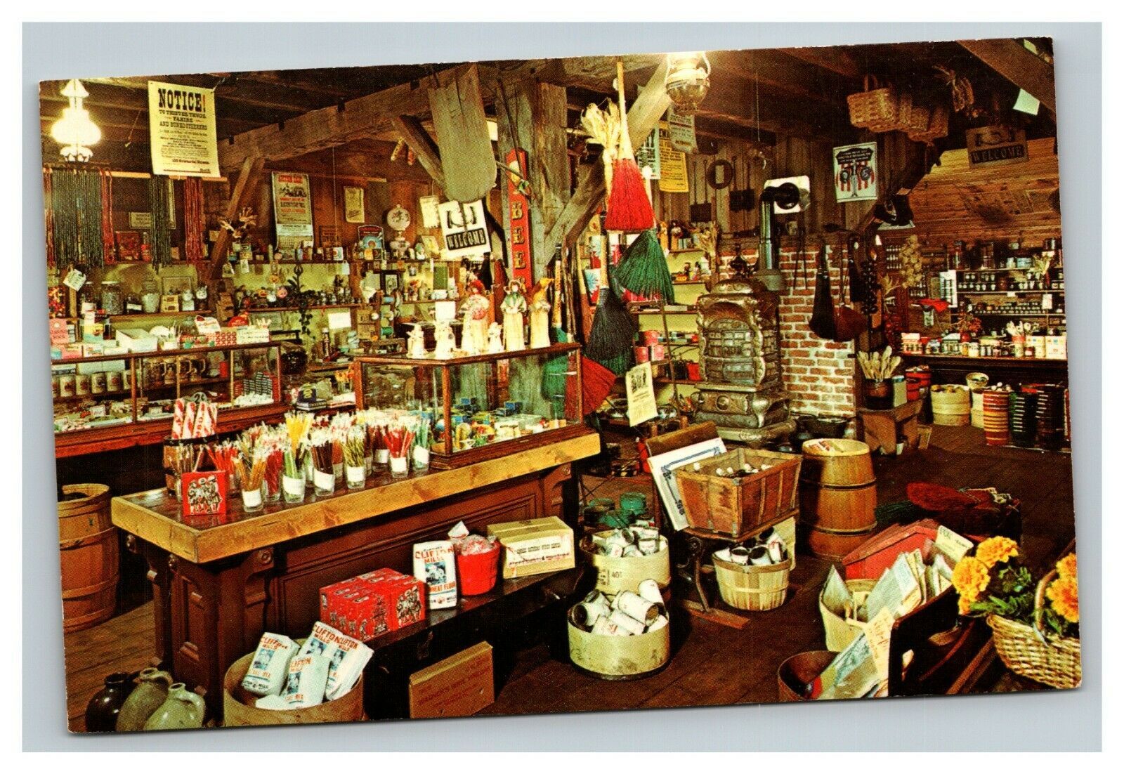 Vintage 1960's Postcard The Country Store Van Dyke M53 Romeo Michigan