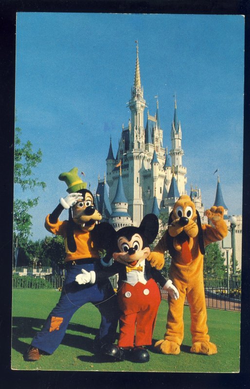 Orlando, Florida/FL Postcard, Mickey Mouse, Pluto & Goofy, Walt