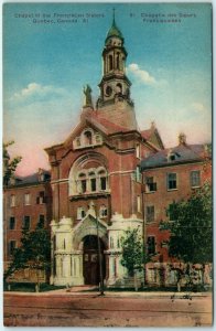 c1910s Quebec, Canada Chapel of the Franciscan Sisters Litho Photo Postcard A2