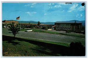 1960 US Flag Crotched Mountain Rehabilitation Center NH Vintage Postcard 