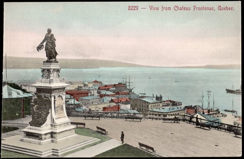 Quebec ~ View of the Citadel QUEBEC CITY 1900s Vintage - Divided Back